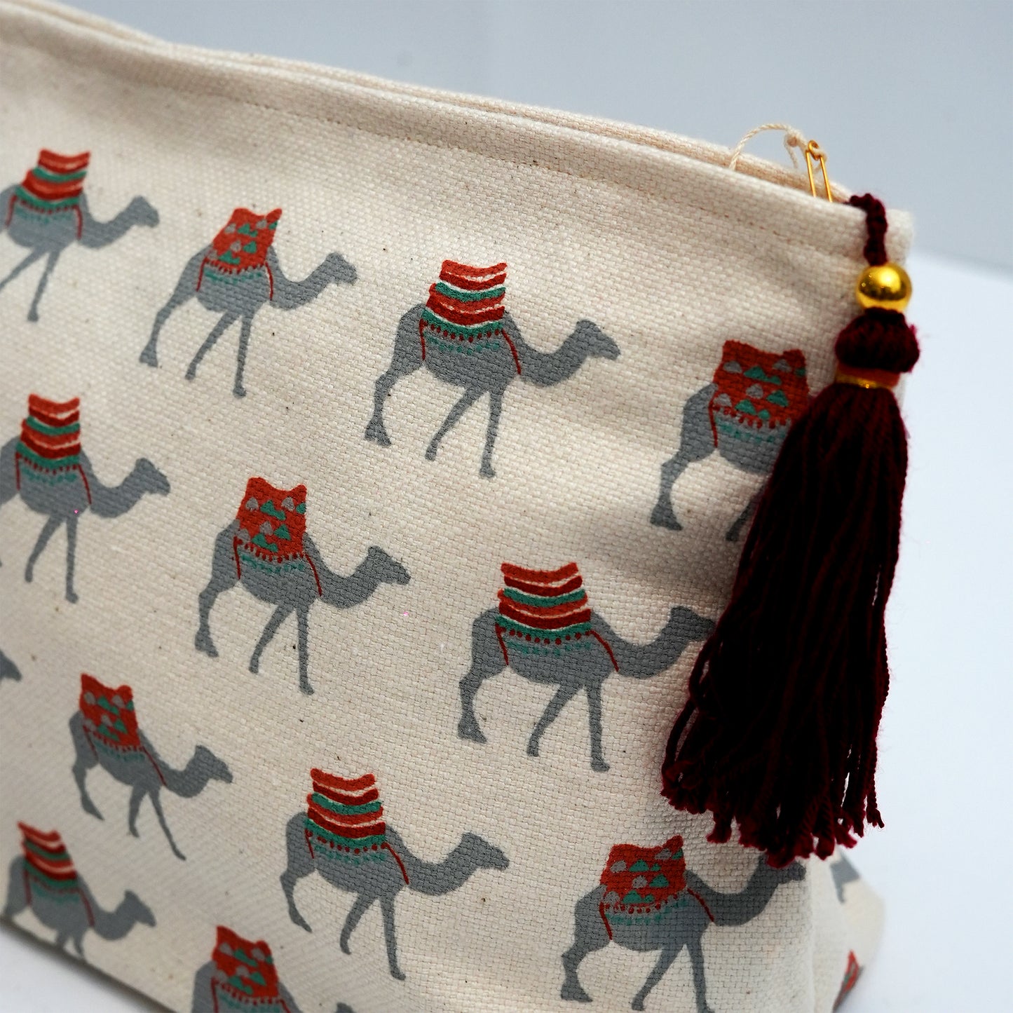 Camel Makeup Bag