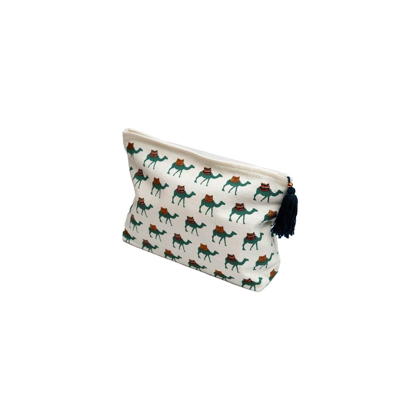 Camel Makeup Bag - Green